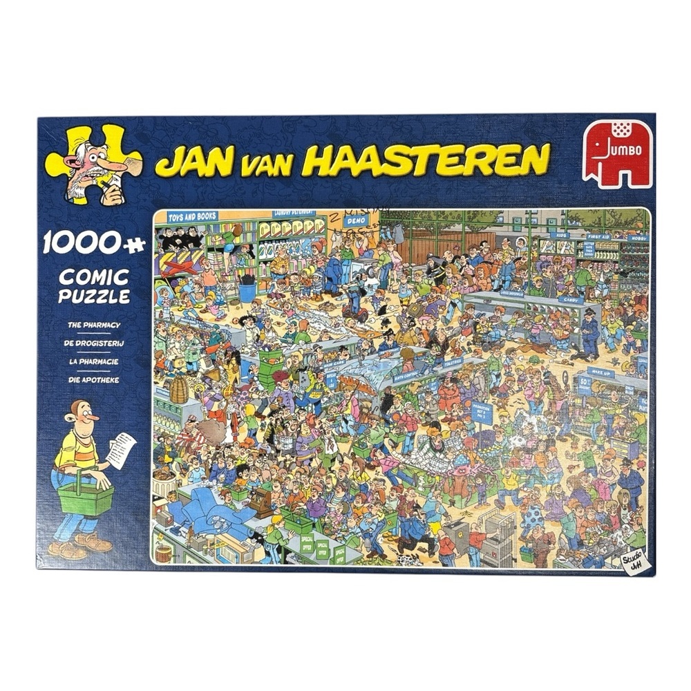 Jan Van Haasteren 19199 The Pharmacy Jigsaw Comic Puzzle 1000 Pc 2019 Missing Pc